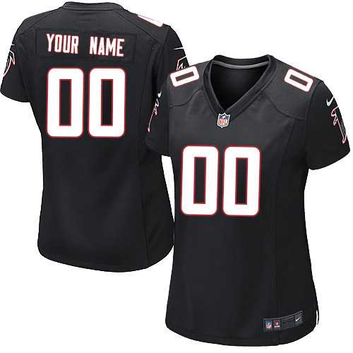 Women Nike Atlanta Falcons Customized Black Team Color Stitched NFL Game Jersey,We sell and wholesale Women Nike Atlanta Falcons Customized Black Team Color Stitched NFL Game Jersey on line form chian!